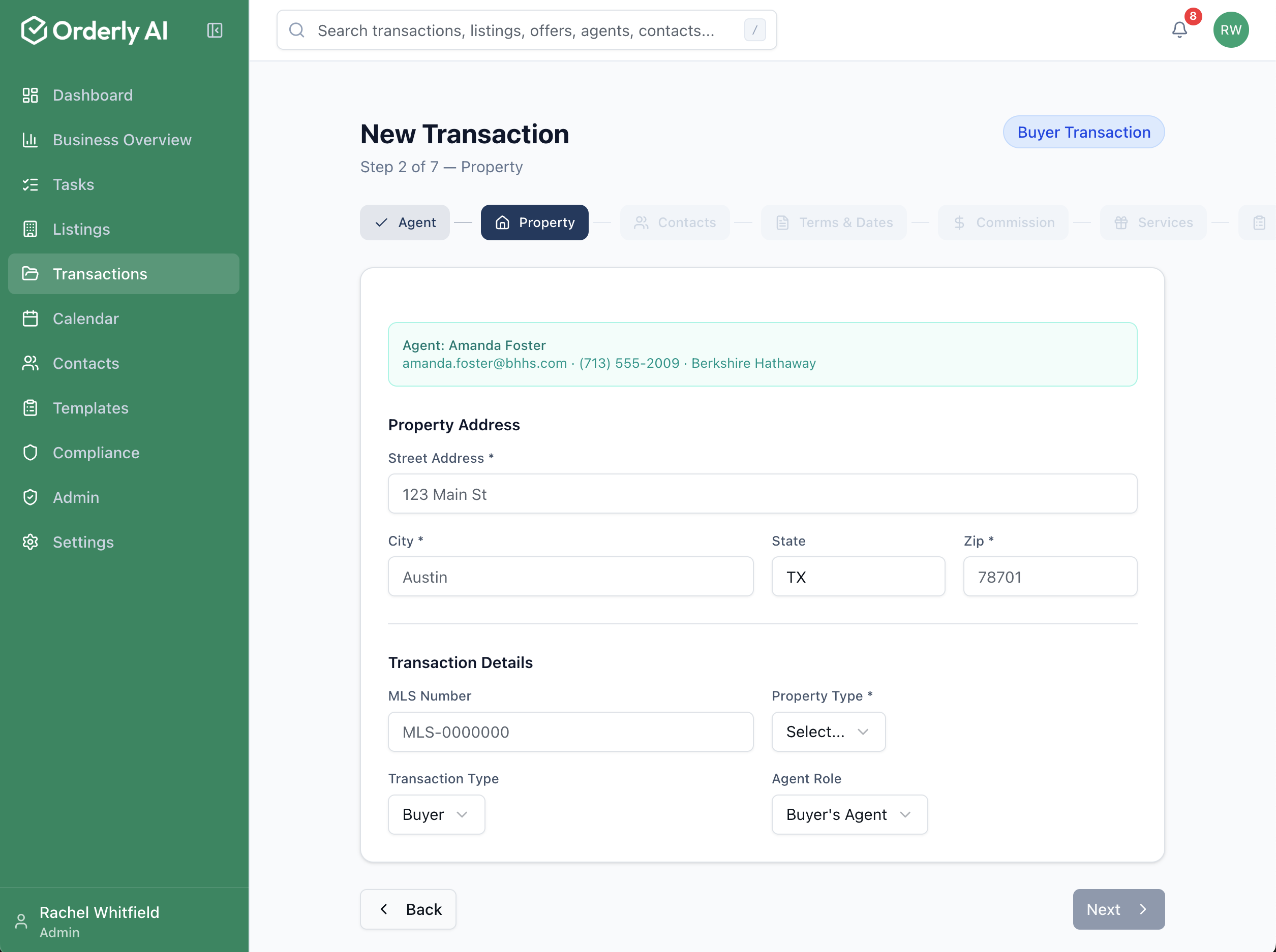 Orderly AI — Contract-to-Close Platform for Texas Transaction Coordinators